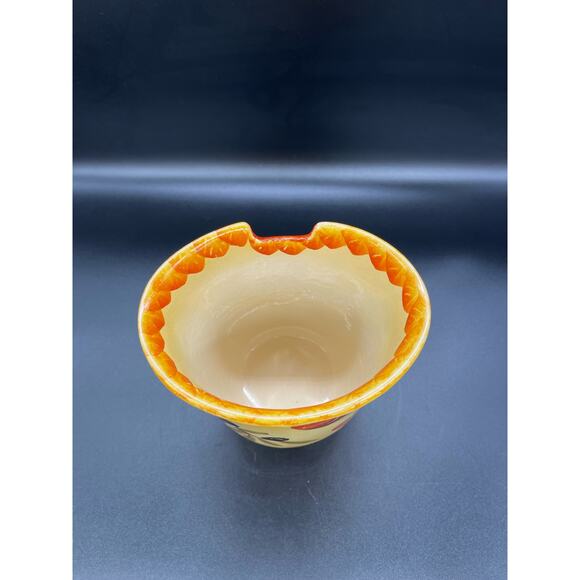 Vintage Italica ARS Pottery Utensil Vase Hand Painted Olives Made in Italy - Picture 4 of 7